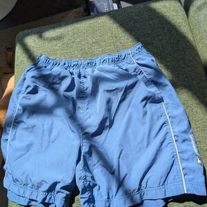 Reebok Men's Athletic Shorts in Blue with White Accents